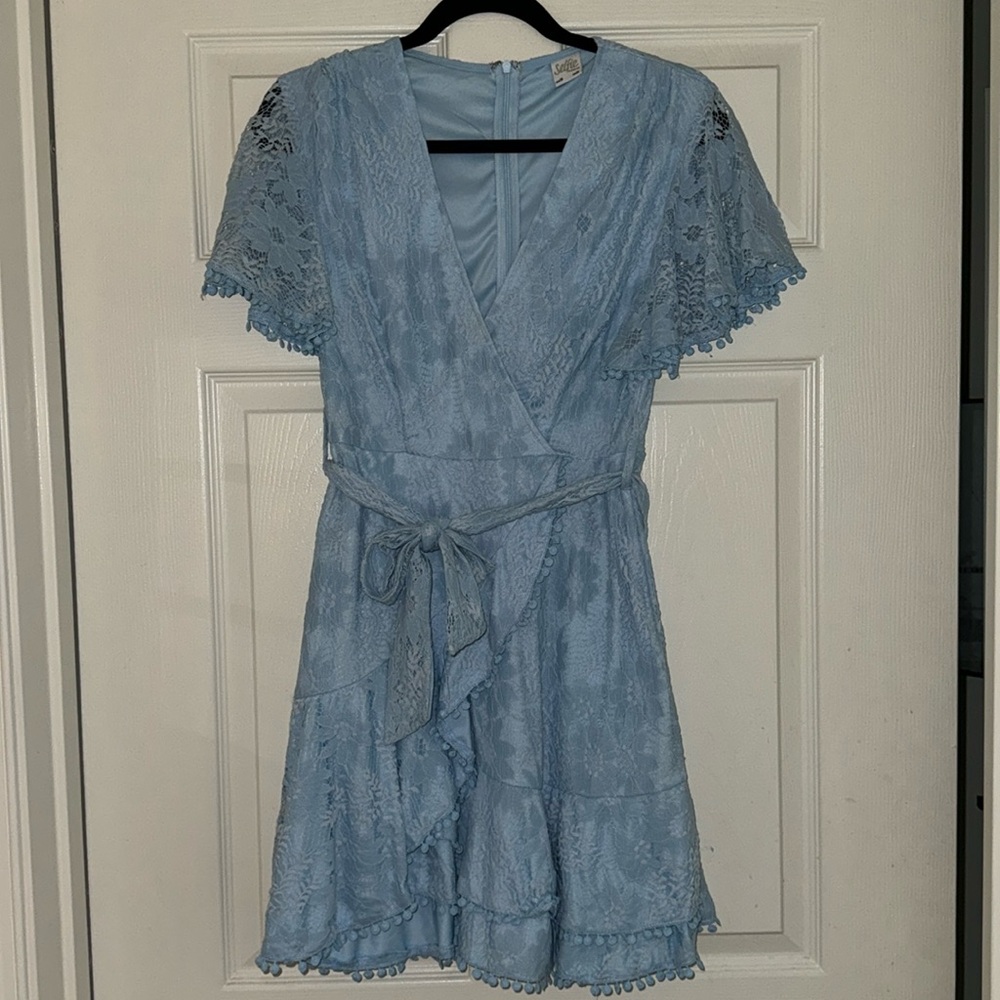 Blue Lace Selfie Leslie Dress